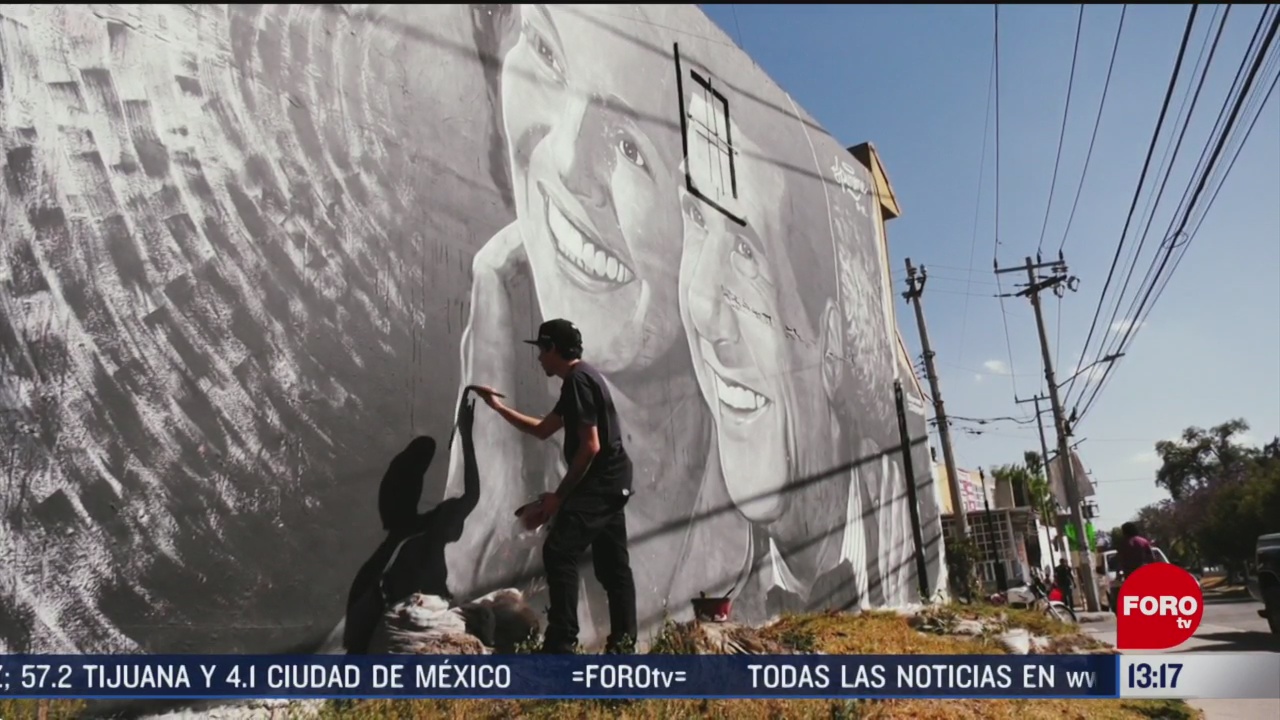 Foto: Joven Muralista Basa Obra Cine Mexicano Graffiti 4 Marzo 2020