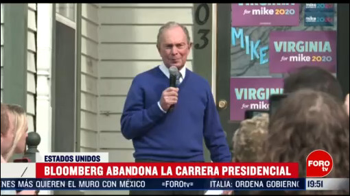 Foto: Mike Bloomberg Abandona Carrera Presidencial Apoyo Joe Biden 4 Marzo 2020