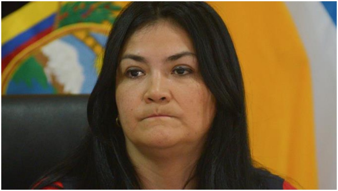 Imagen: Catalina Andramuño renunció como ministra de Salud de Ecuador, 21 de marzo de 2020 (EFE)