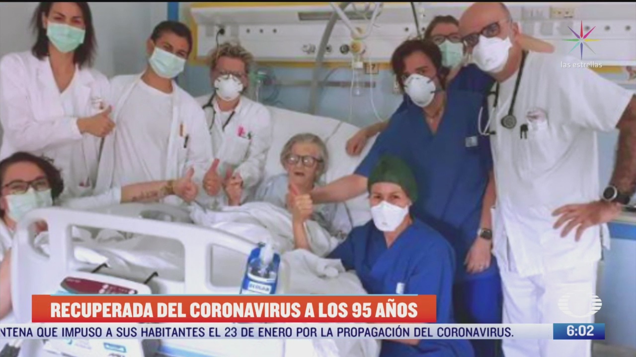 mujer de 95 anos se recupera del coronavirus en italia