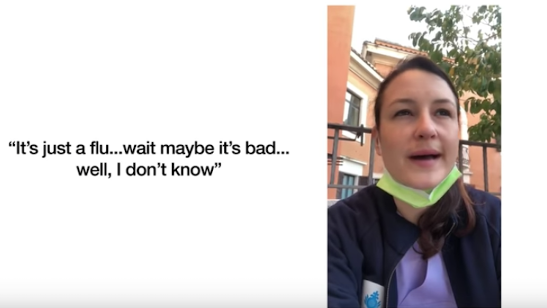 Foto Video: Italianos mandan mensajes a su "yo de hace 10 días" por pandemia de Coronavirus 17 marzo 2020