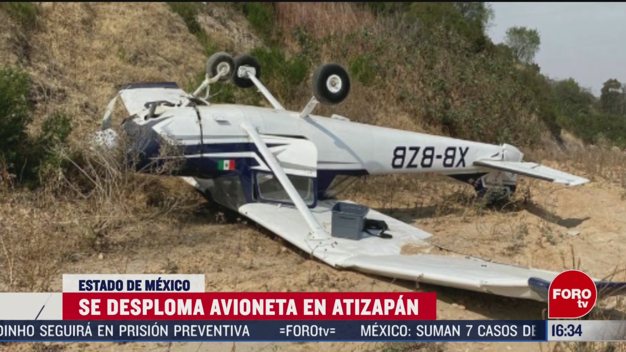 FOTO: se desploma avioneta en atizapan de zaragoza estado de mexico