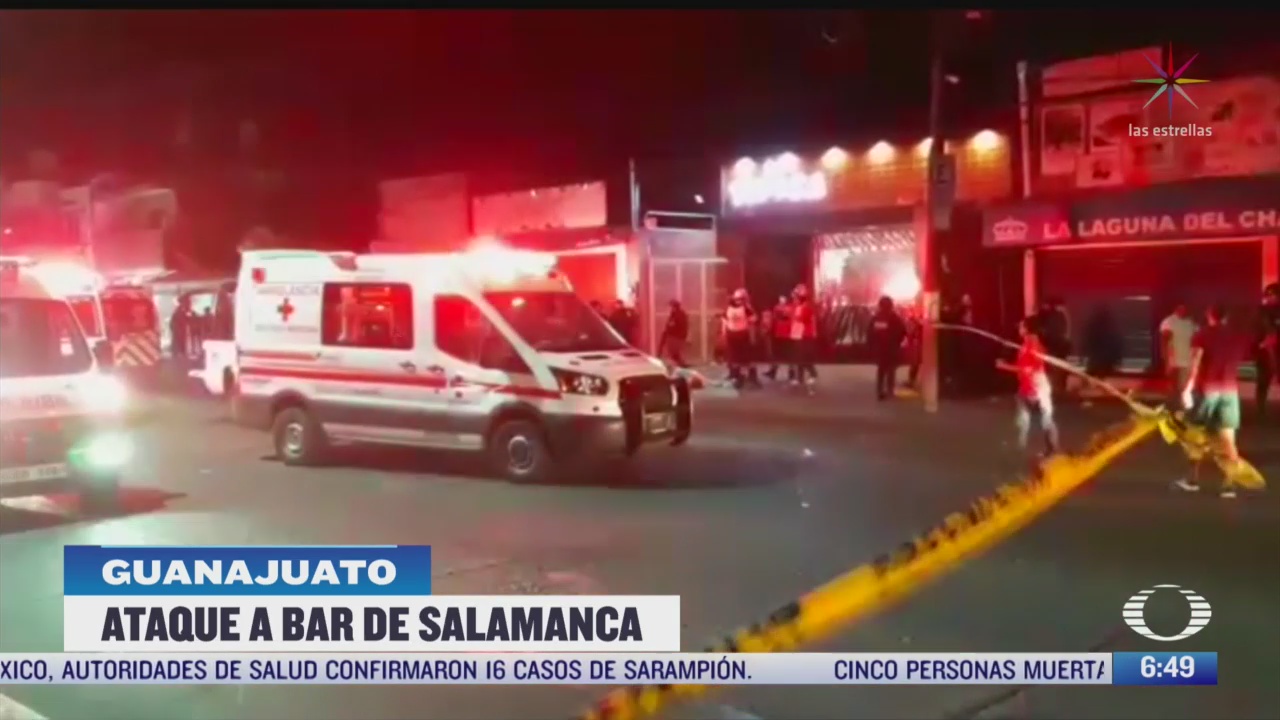 FOTO: 16 marzo 2020, suman 5 muertos por ataque armado en bar de salamanca guanajuato