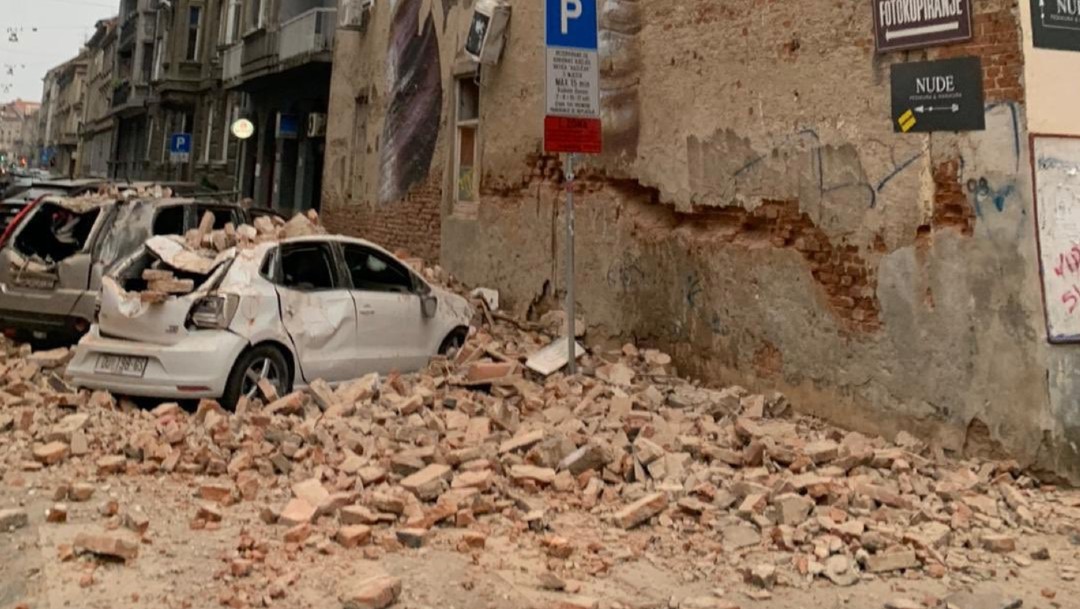 Inusual y fuerte sismo sacude Zagreb, capital de Croacia