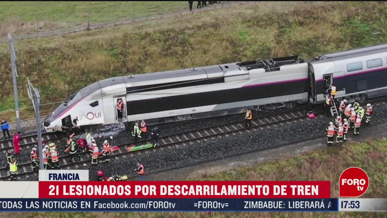 FOTO: tren se descarrila en francia y deja 21 lesionados