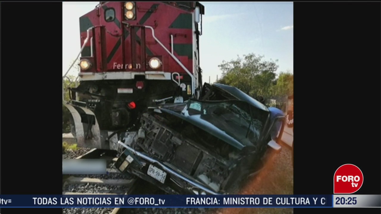 Foto: Choque Camioneta Tren Hidalgo Nuevo León Muertos 9 Marzo 2020