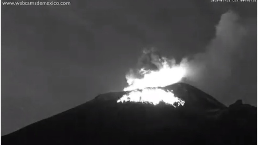 Popocatépetl presenta 153 exhalaciones en las últimas horas