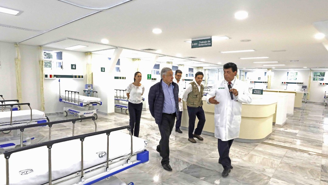 Coronavirus: AMLO visita hospitales que atenderán pacientes