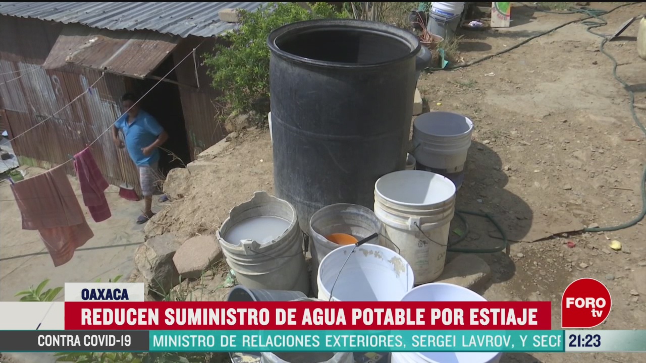 FOTO:18 de abril 2020, autoridades de oaxaca racionan el suministro de agua