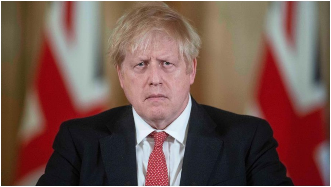 Imagen: Boris Johnson reingresó al hospital tras recibir el alta médica por coronavirus, 5 de abril de 2020 (EFE)