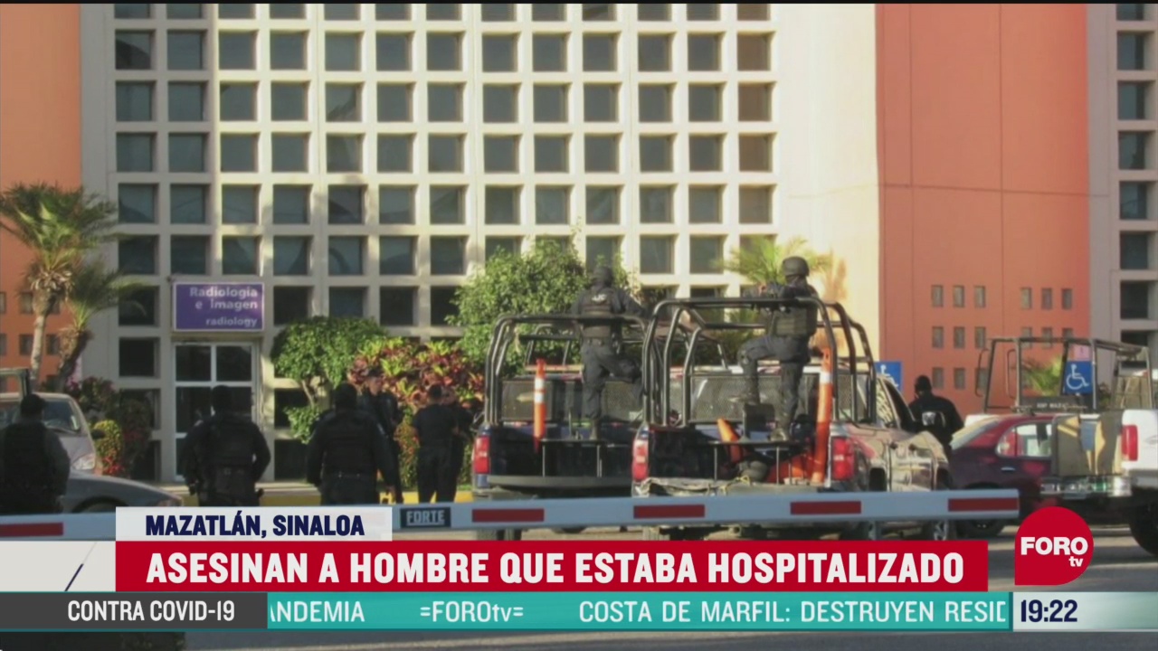 Foto: Comando Asesina Hombre Hospitalizado Mazatlán 6 Abril 2020