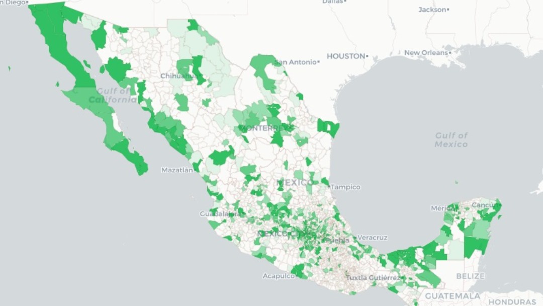 Coronavirus en municipios de México. Ssa