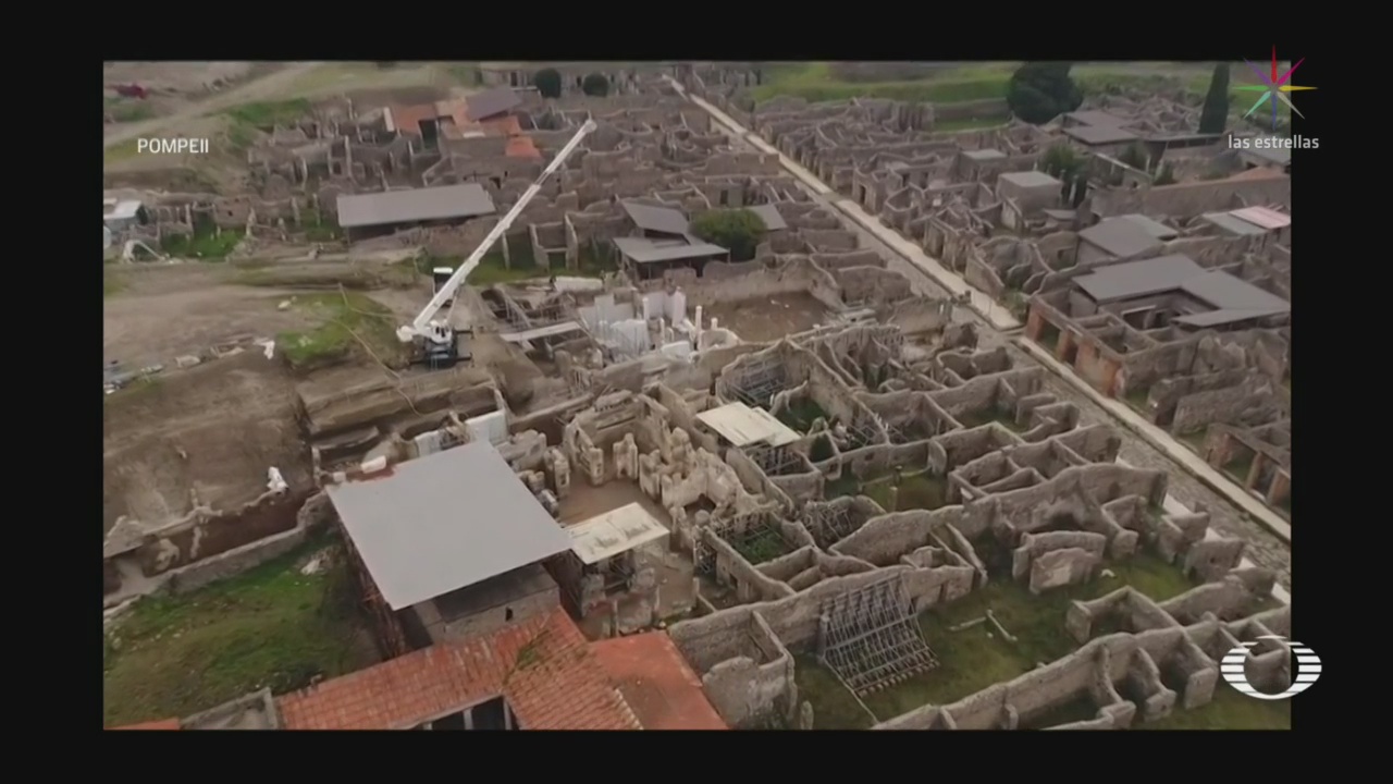 Foto: Video Imágenes Drone Excavación Arqueológica Pompeya 14 Abril 2020