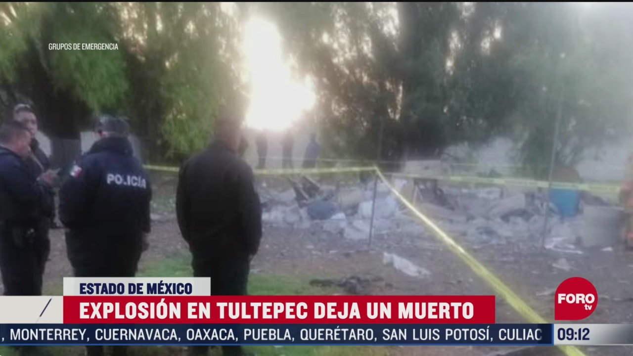 FOTO:18 de abril 2020, explosion de polvorin en tultepec estado de mexico deja un muerto