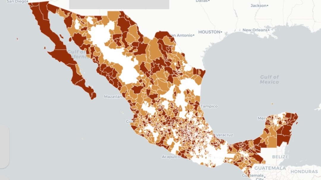 Foto: Mapa coronavirus en México del 22 de abril del 2020. Ssa