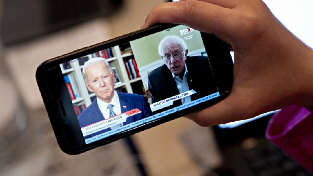 Foto: Joe Biden y Bernie Sanders. Getty Images