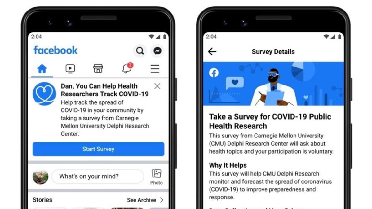 Coronavirus: Facebook preguntará a usuarios sobre síntomas