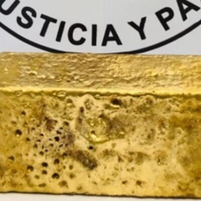 Aseguran lingote de oro de 31 kilos con valor de 1.5 mdd en Chihuahua