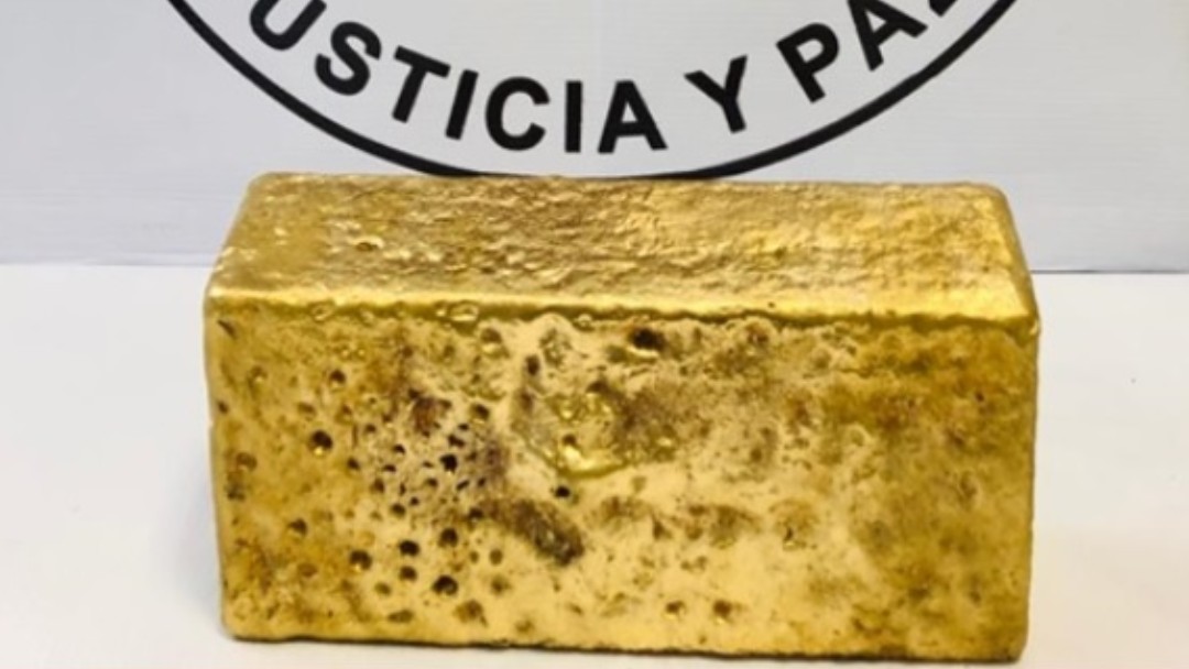 Foto: Guardia Nacional aseguró un lingote de oro en Chihuahua. GN