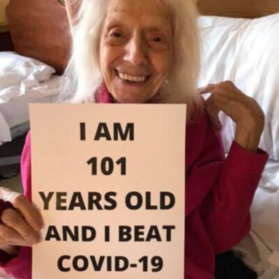 Mujer de 101 años sobrevive a gripe española, cáncer y coronavirus