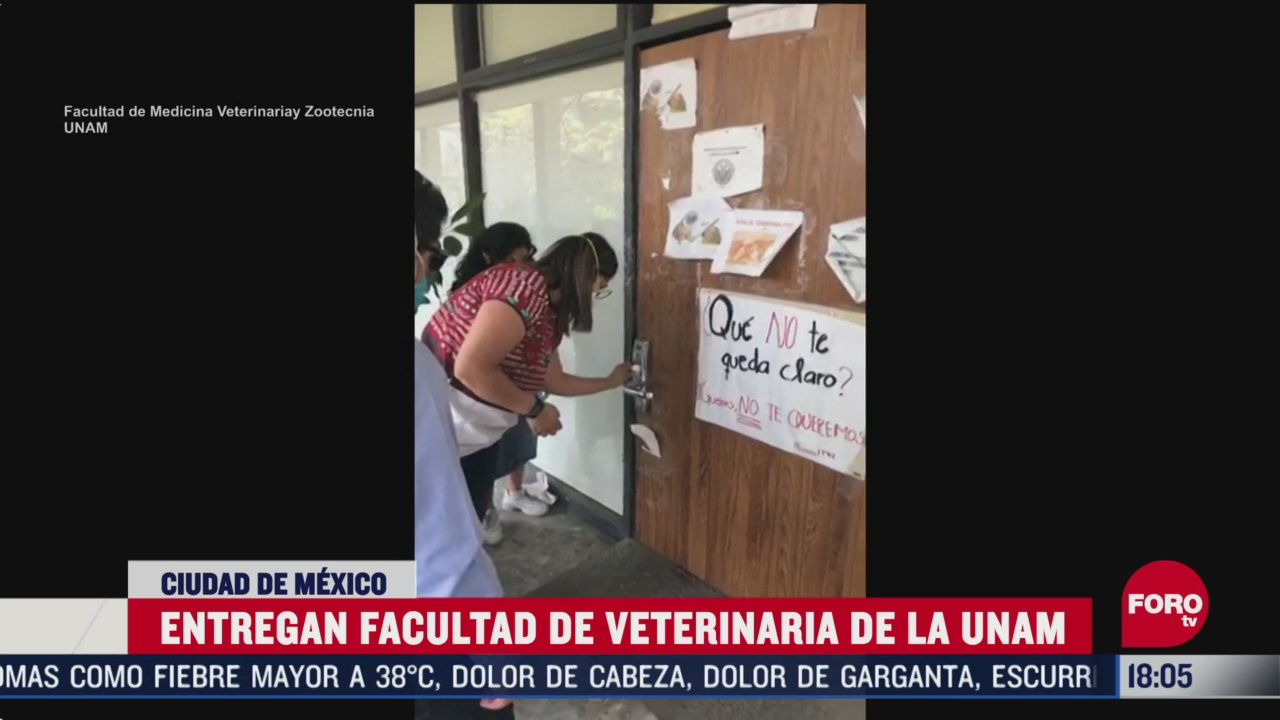 FOTO: liberan instalaciones de la facultad de veterinaria de la unam