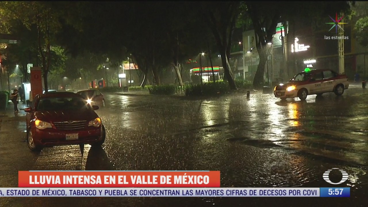 lluvias intensas dejan afectaciones en el valle de mexico