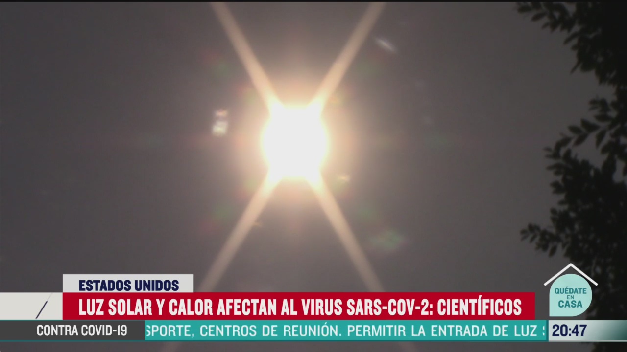 Foto: luz solar y calor tiene efecto letal contra el coronavirus cientificos 24 Abril 2020
