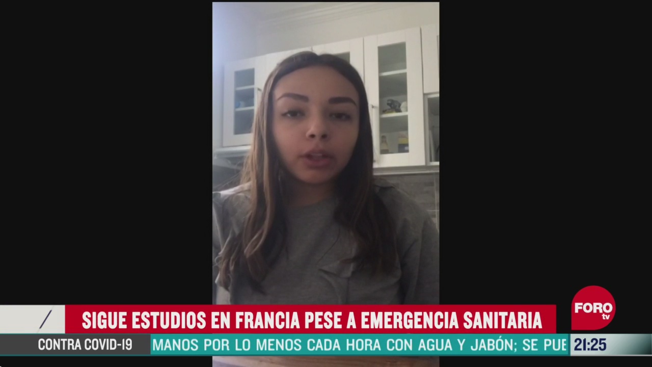 Foto: mexicana sigue estudiante en francia pese a pandemia de coronavirus 13 Abril 2020