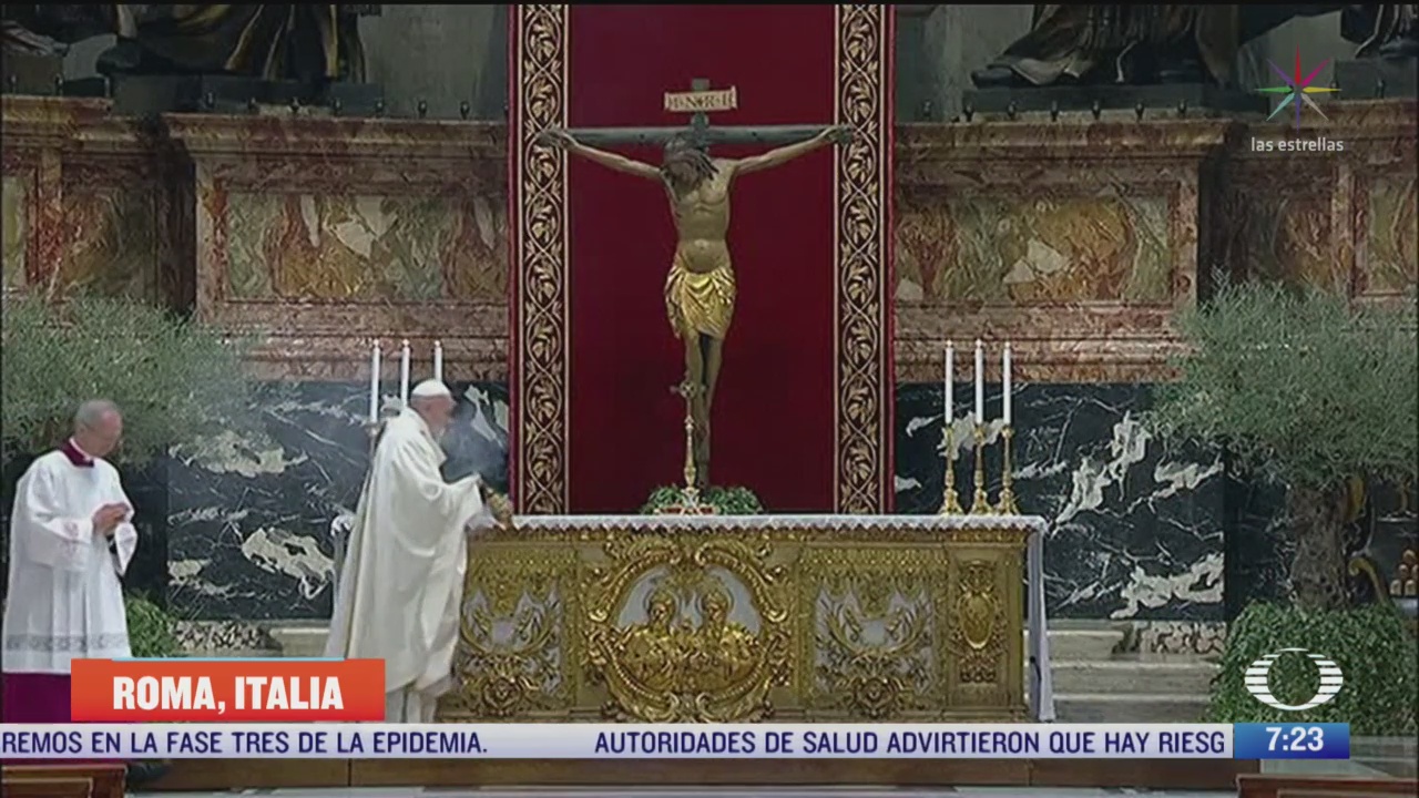 papa presidira la pasion de cristo en una basilica sin files