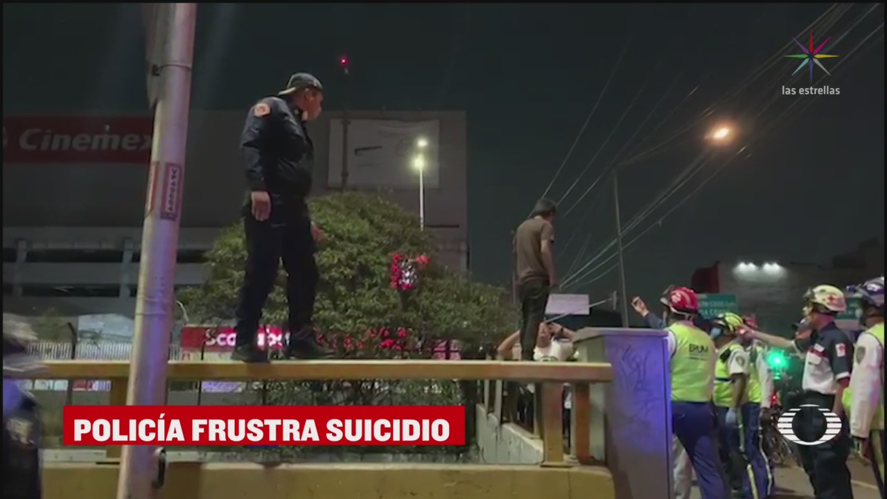 Foto: Policías capitalinos frustran intento de suicidio en alcaldía GAM 6 Abril 2020
