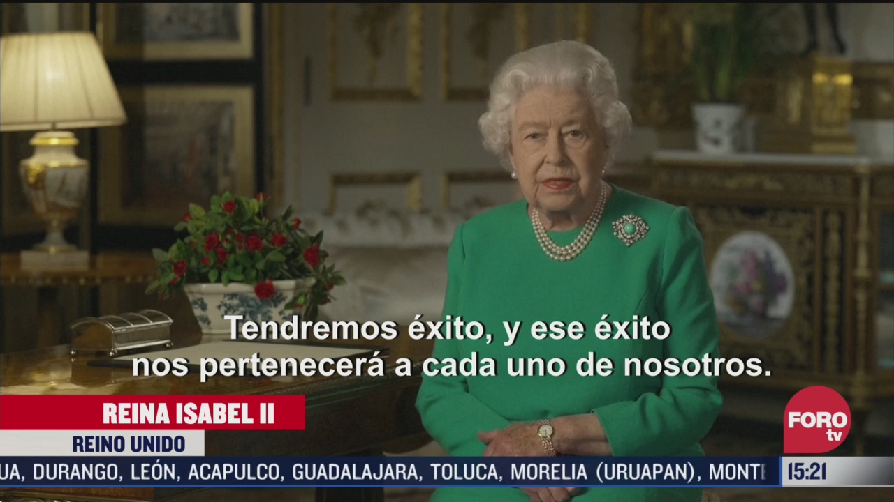 FOTO: 5 de abril 2020, reina isabel ii llama a los britanicos a conservar la unidad durante crisis sanitaria
