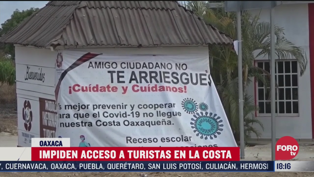 FOTO: restricciones en playas y zonas turisticas de oaxaca por coronavirus
