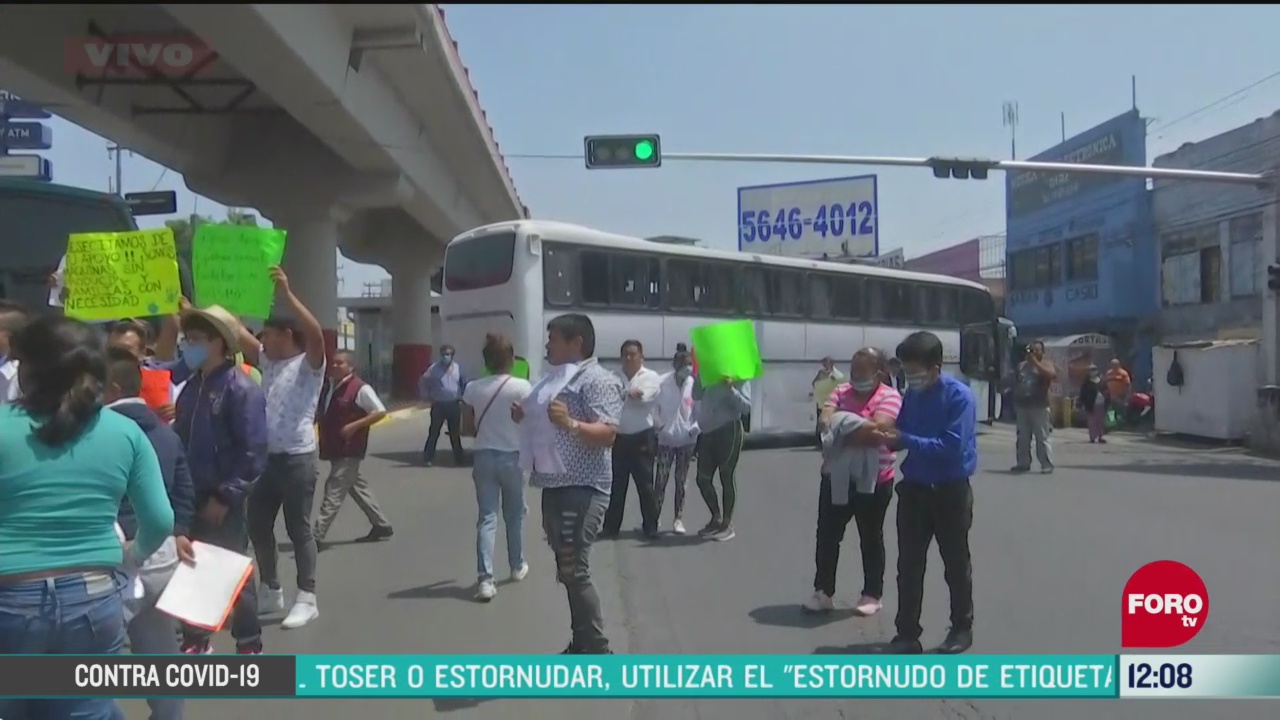 transportistas se manifiestan en ecatepec edomex