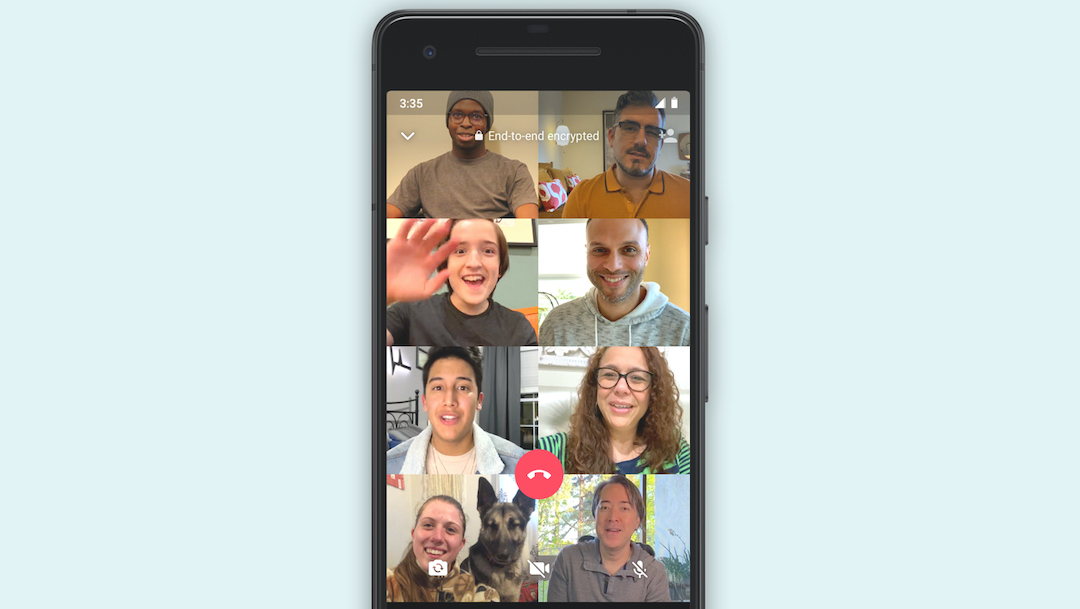 Video WhatsApp ya permite hacer videollamadas entre 8 personas 29 abril 2020