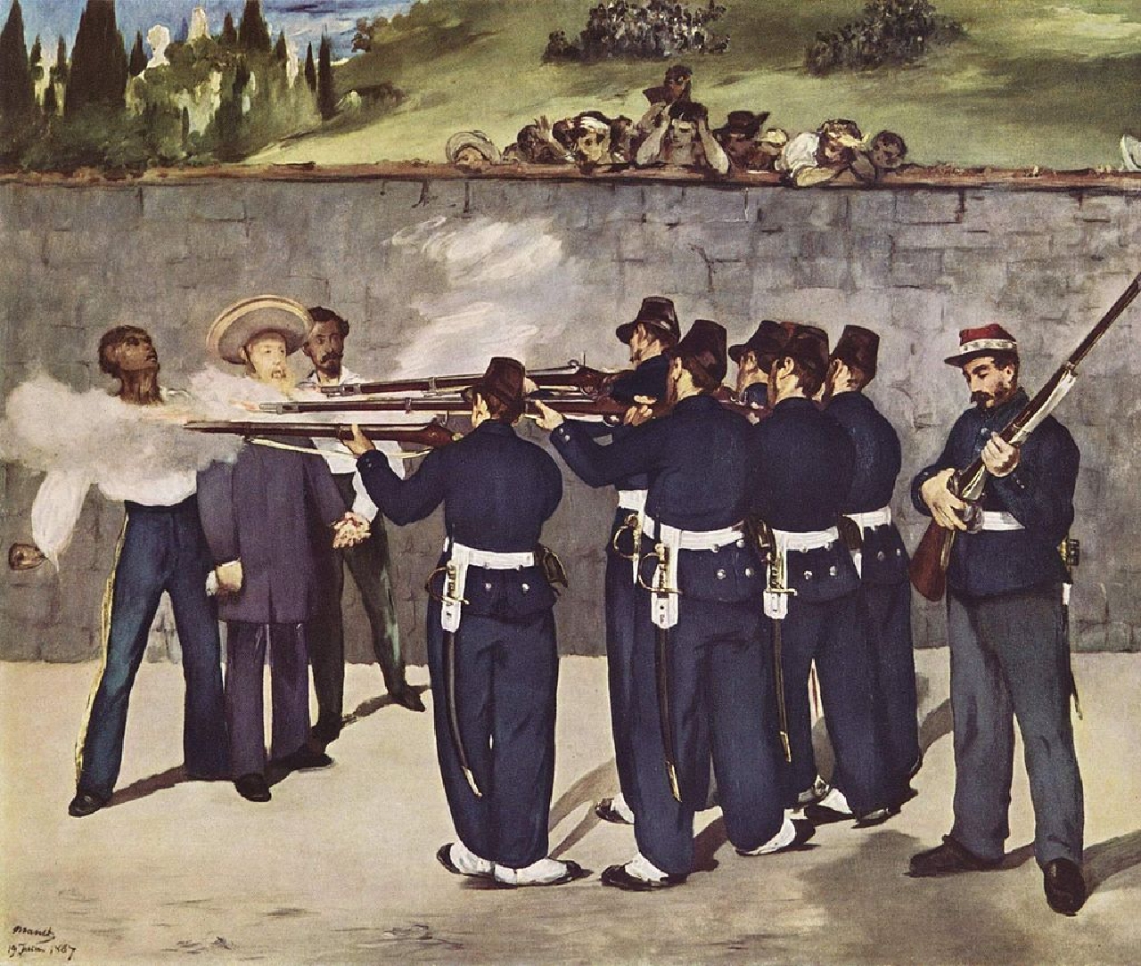 La ejecución del emperador Maximiliano, Édouard Manet, 1868