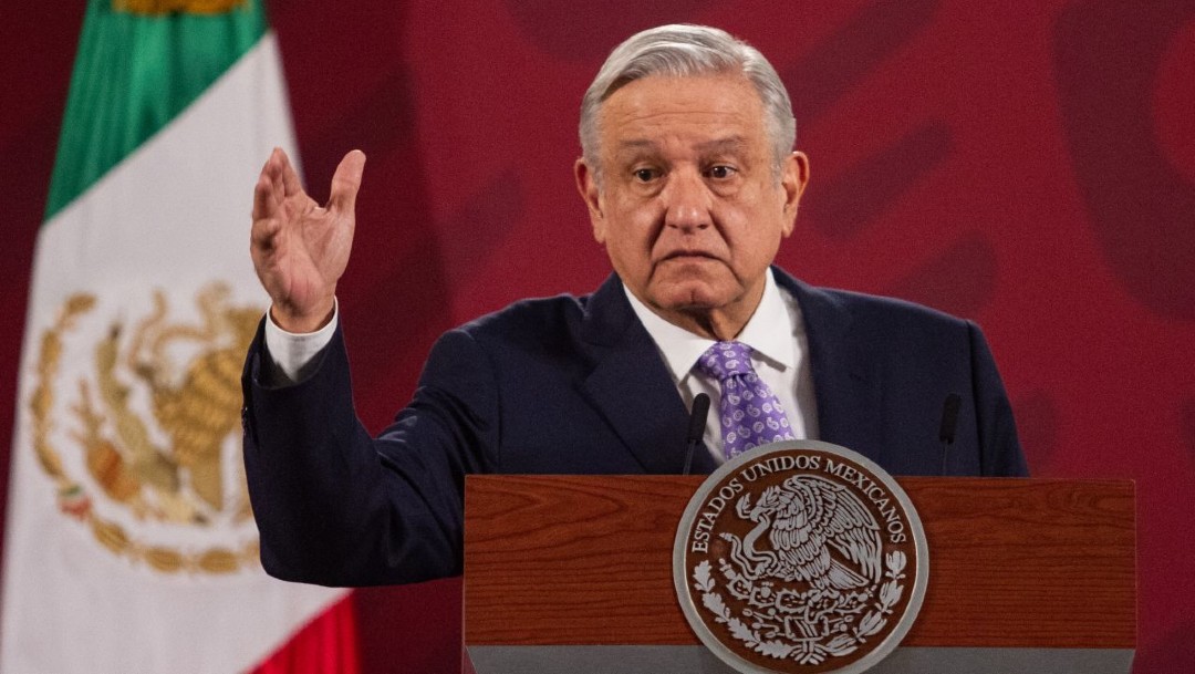 Andrés Manuel López Obrador, presidente de México, durante la conferencia matutina en el Palacio Nacional. (Foto: Cuartoscuro)