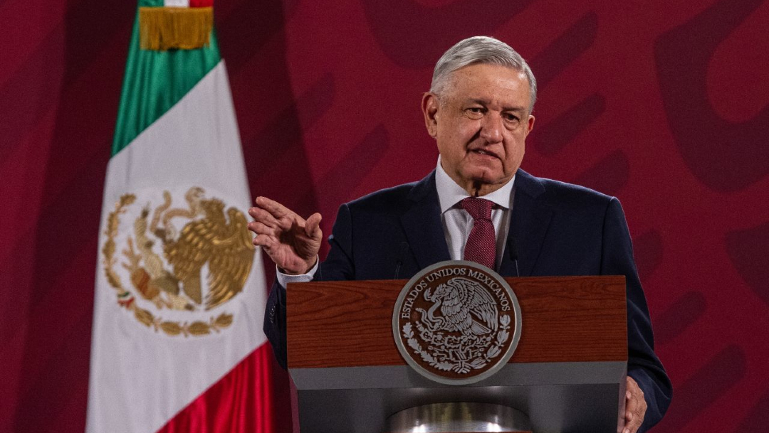 Andrés Manuel López Obrador, presidente de México, durante la conferencia matutina en el Palacio Nacional. (Foto: Cuartoscuro)