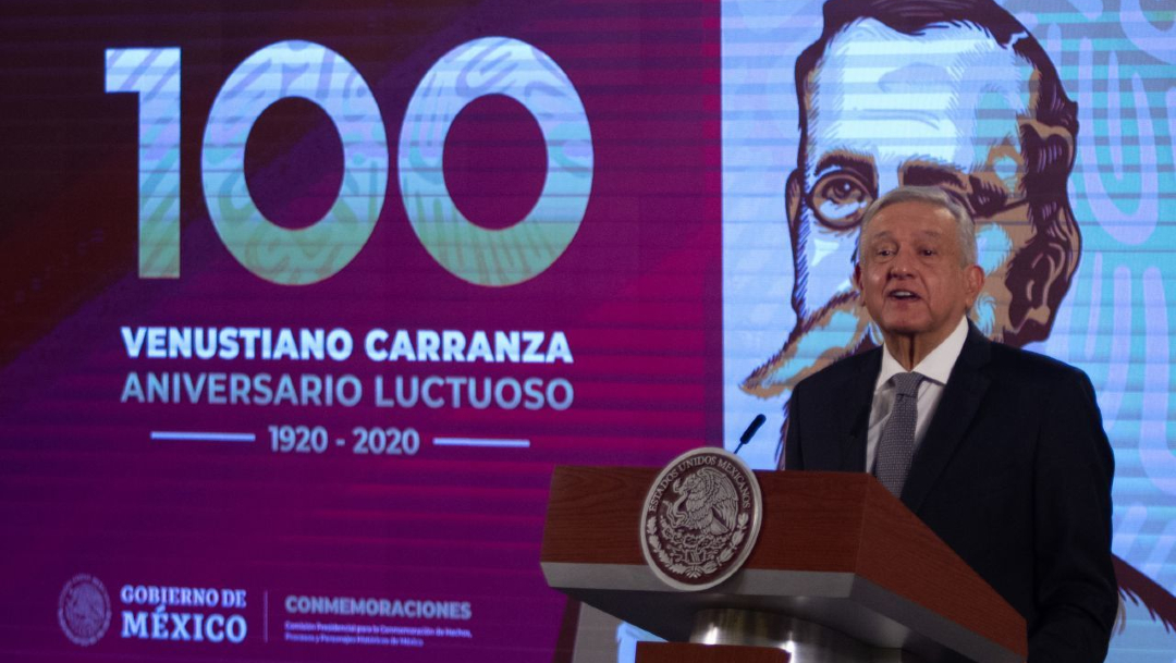 Andrés Manuel López Obrador, presidente de México durante la conferencia Matutina en el Palacio Nacional. (Foto: Cuartoscuro)