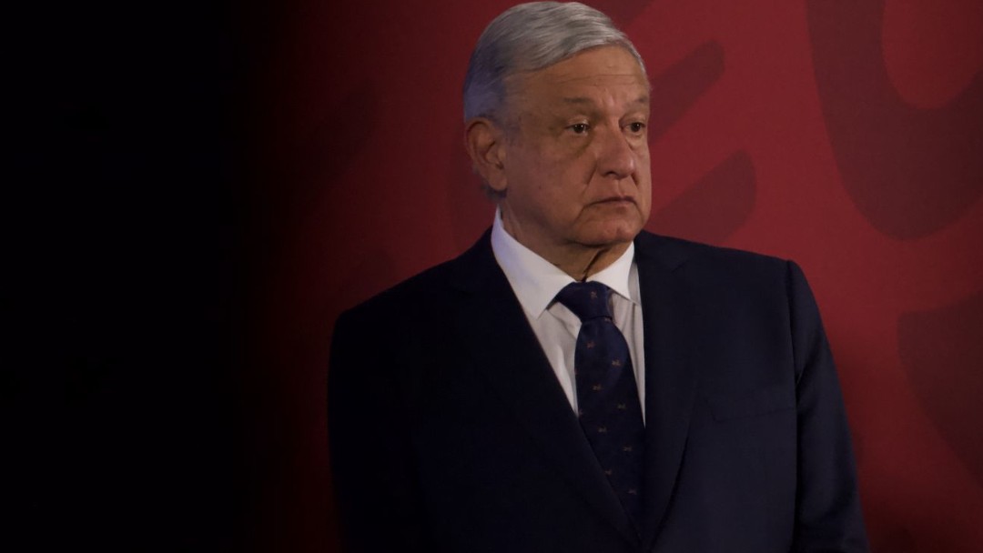 Andrés Manuel López Obrador en conferencia en Palacio Nacional. Cuartoscuro