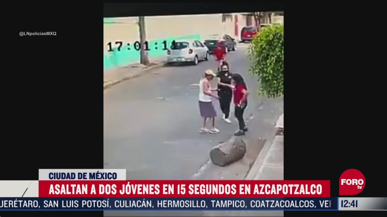 asaltan a dos mujeres en la alcaldia azcapotzalco