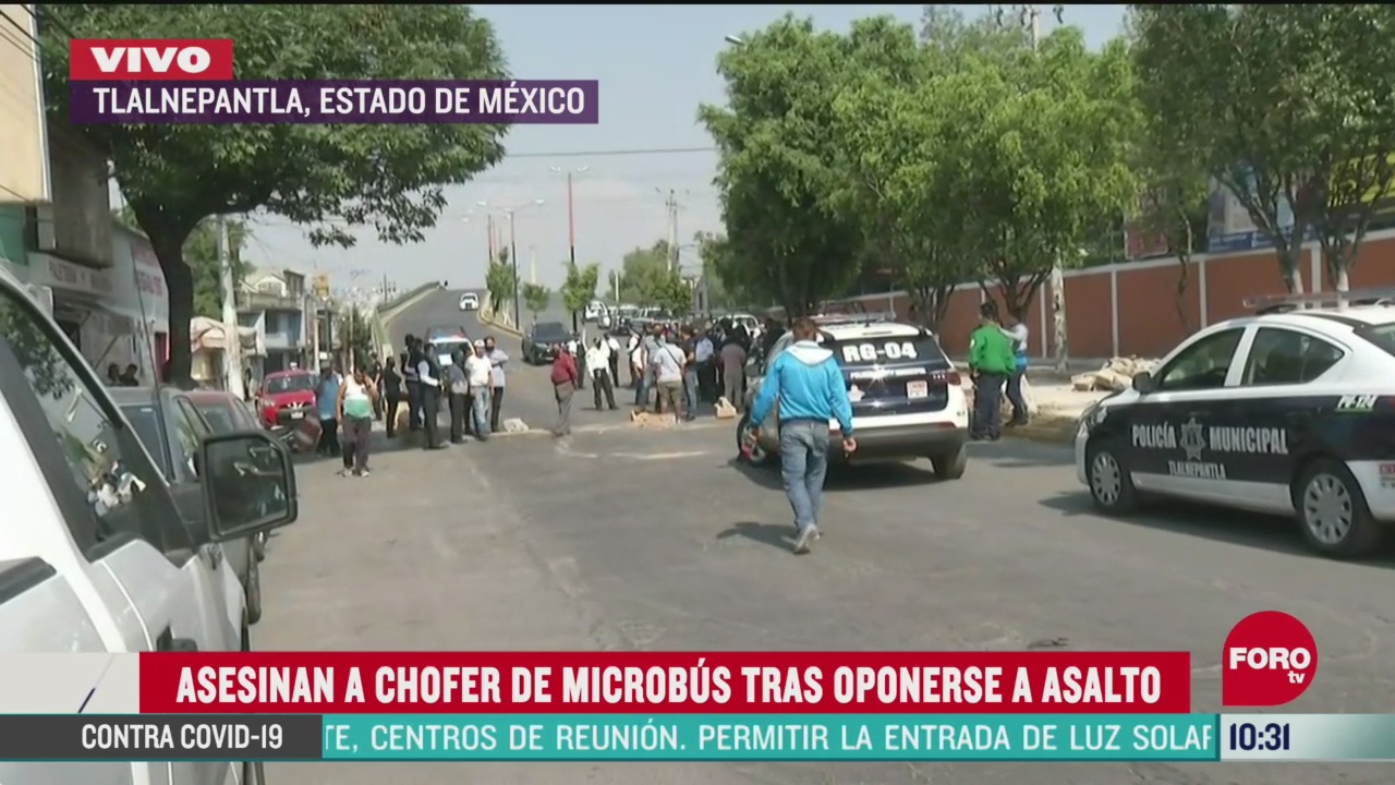 asesinan a chofer de microbus tras oponerse a asalto en edomex