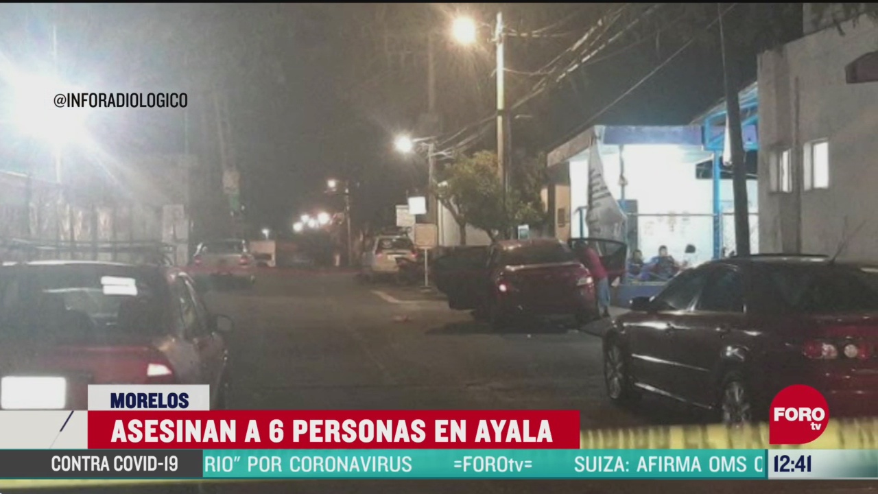 asesinan a seis personas en el municipio ayala en morelos