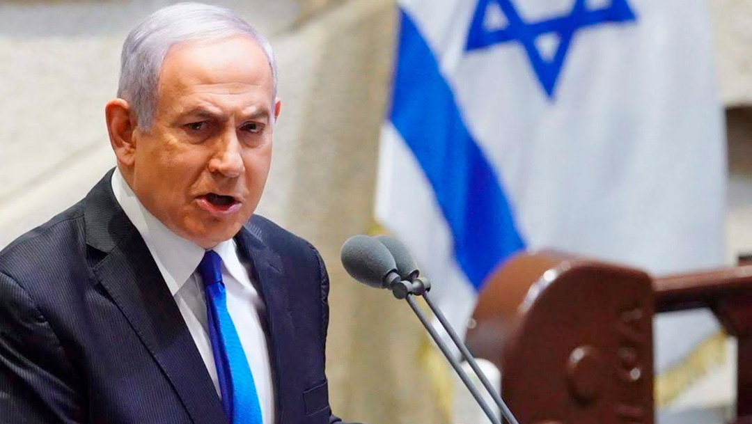El primer ministro israelí Benjamin Netanyahu durante la ceremonia de juramentación en la ceremonia de su nuevo gobierno. (Foto: EFE)