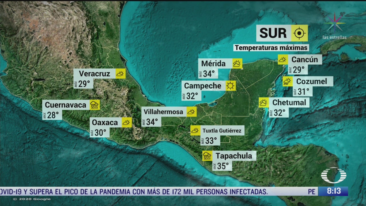 FOTO: 1 de mayo 2020, clima al aire frente frio 58 provocara lluvias fuertes en el sureste de mexico