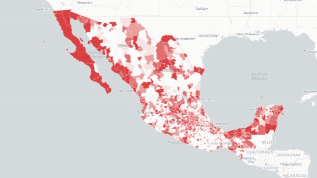Mapa coronavirus en México. Ssa