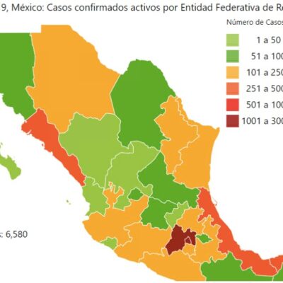 Mapa y estadísticas de coronavirus en México del 2 de mayo de 2020