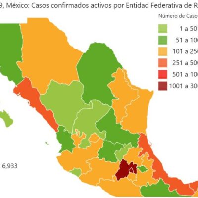 Mapa y estadísticas de coronavirus en México del 3 de mayo de 2020