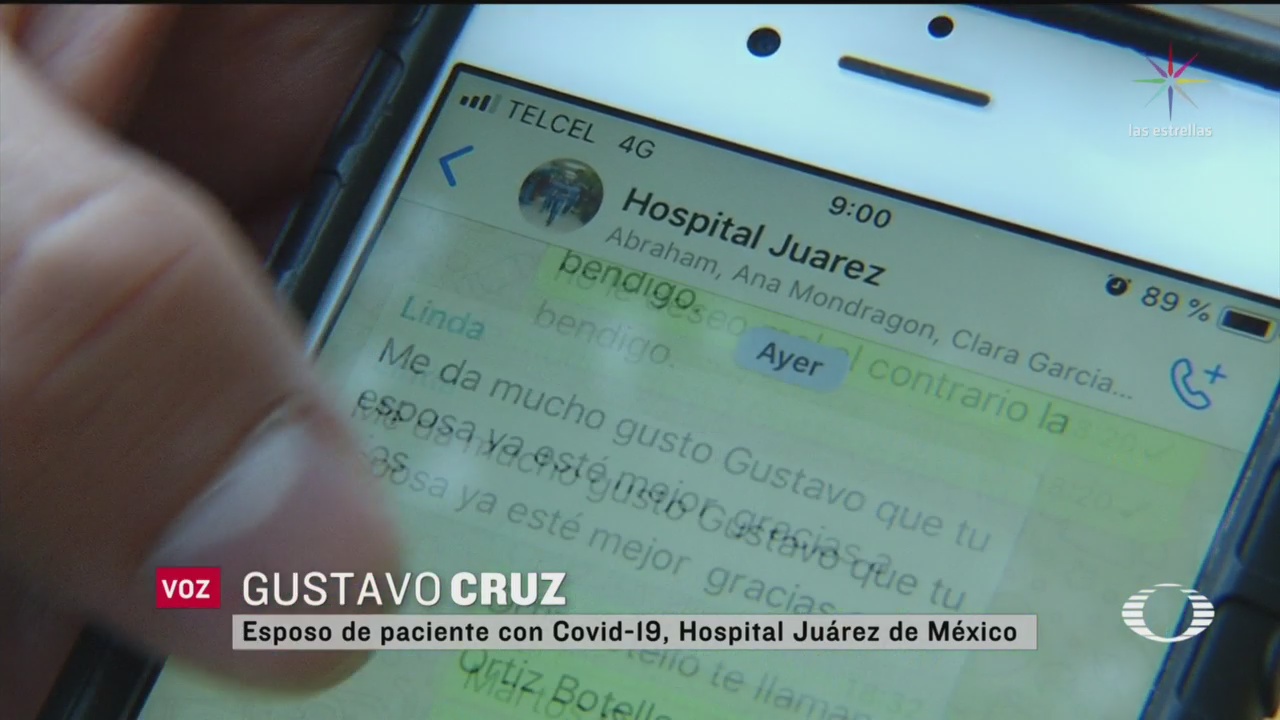 Foto: Hospital Juarez de México Grupo Whatsapp Informes Pacientes Coronavirus 5 Mayo 2020
