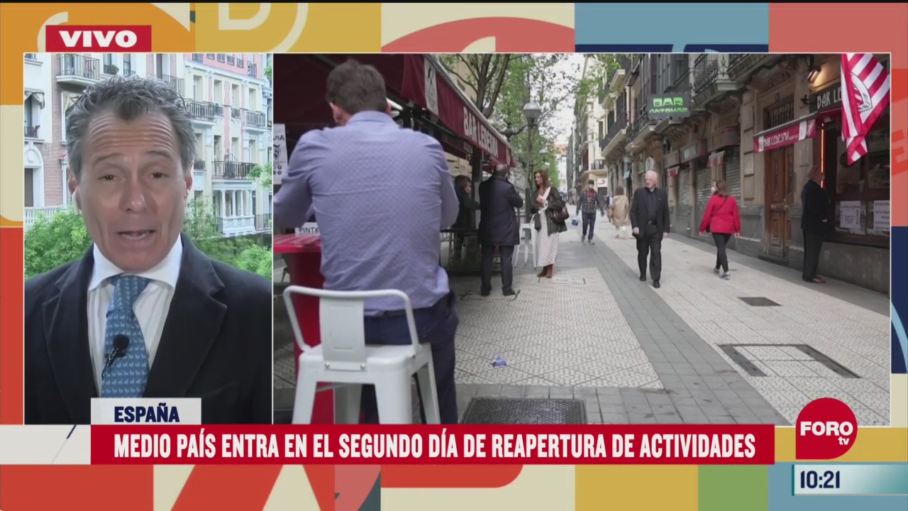 espana reanuda actividades en algunos sitios publicos