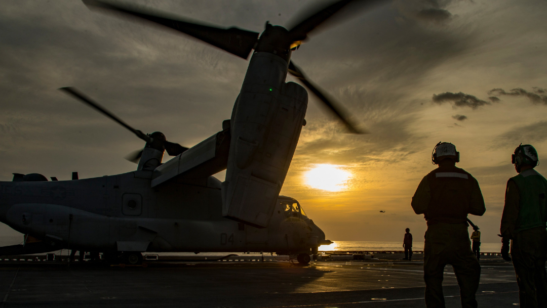 Helicóptero de la Marina de EEUU. (Twitter: @USMC)